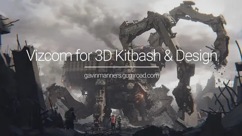 Vizcom for 3D Kitbash and Design - Blender tutorials & courses