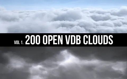 Modular OpenVDB Clouds Vol 1 - Blender 3d models