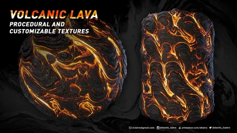 Volcanic Lava Texture - Blender textures & materials