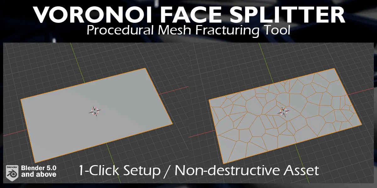 Voronoi Face Splitter screenshot 2