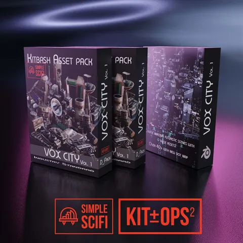 Vox City Vol. 1 - Blender 3d models