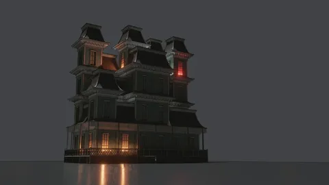 Voxel Victorian House - Blender geometry nodes