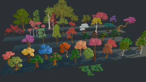 Vriksh Tree Generator - Blender geometry nodes