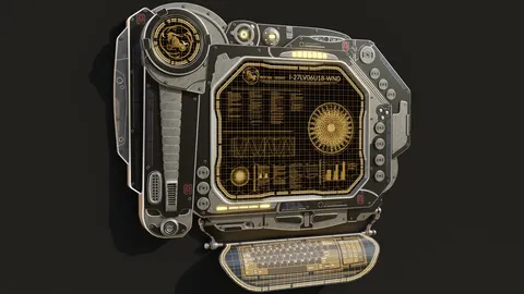 Wall Terminal - Blender 3d models