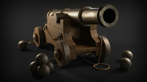 War Cannon - Blender 3d models