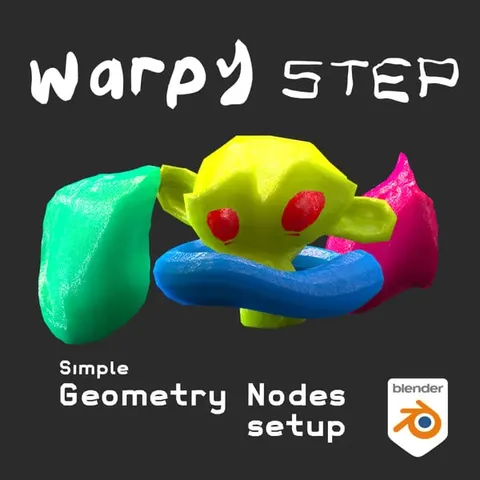 WarpySTEP - Blender geometry nodes