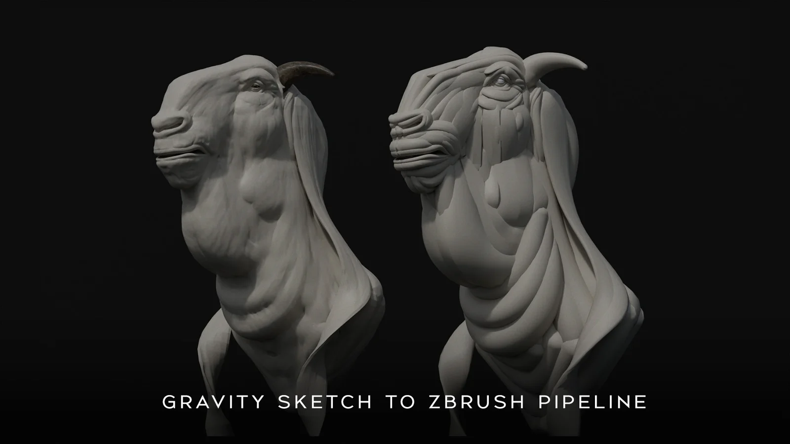 Warrior Goat Character Design Pipeline screenshot 3
