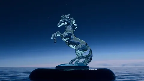 Water Forming a Horse Shape - Blender scenes