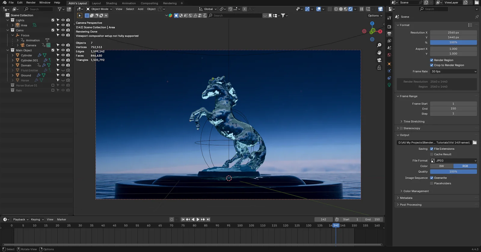 Water Forming a Horse Shape screenshot 5