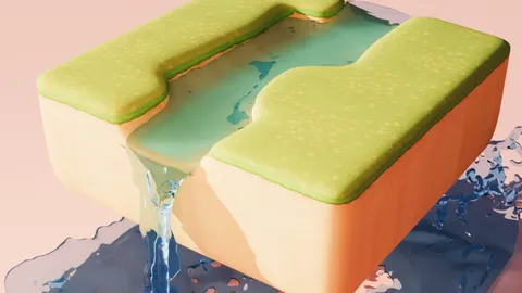 Water Simulation Project File - Blender scenes