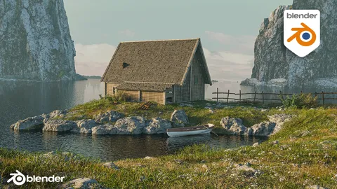 Water Village - Blender scenes