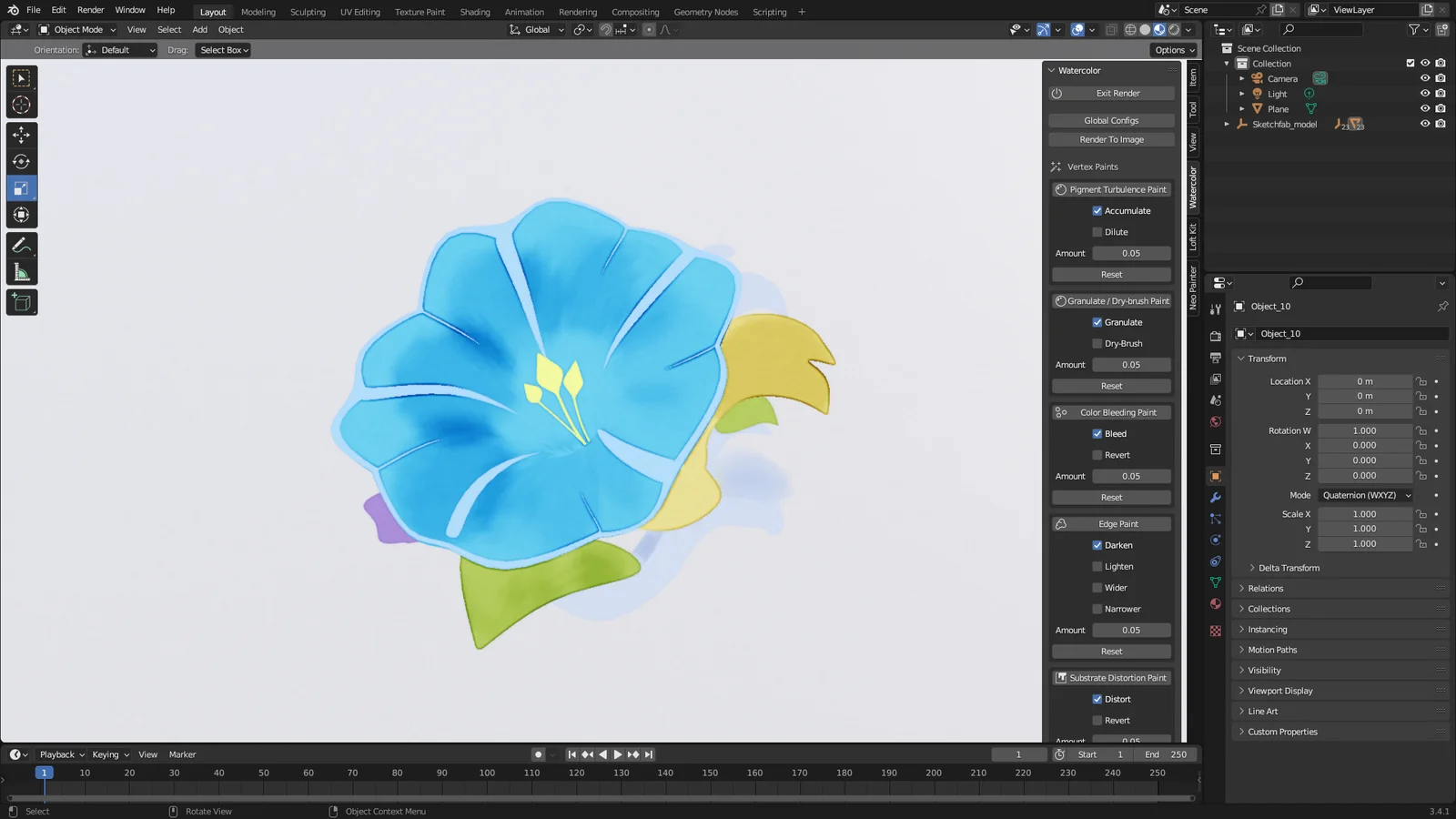 Watercolor Renderer screenshot 3