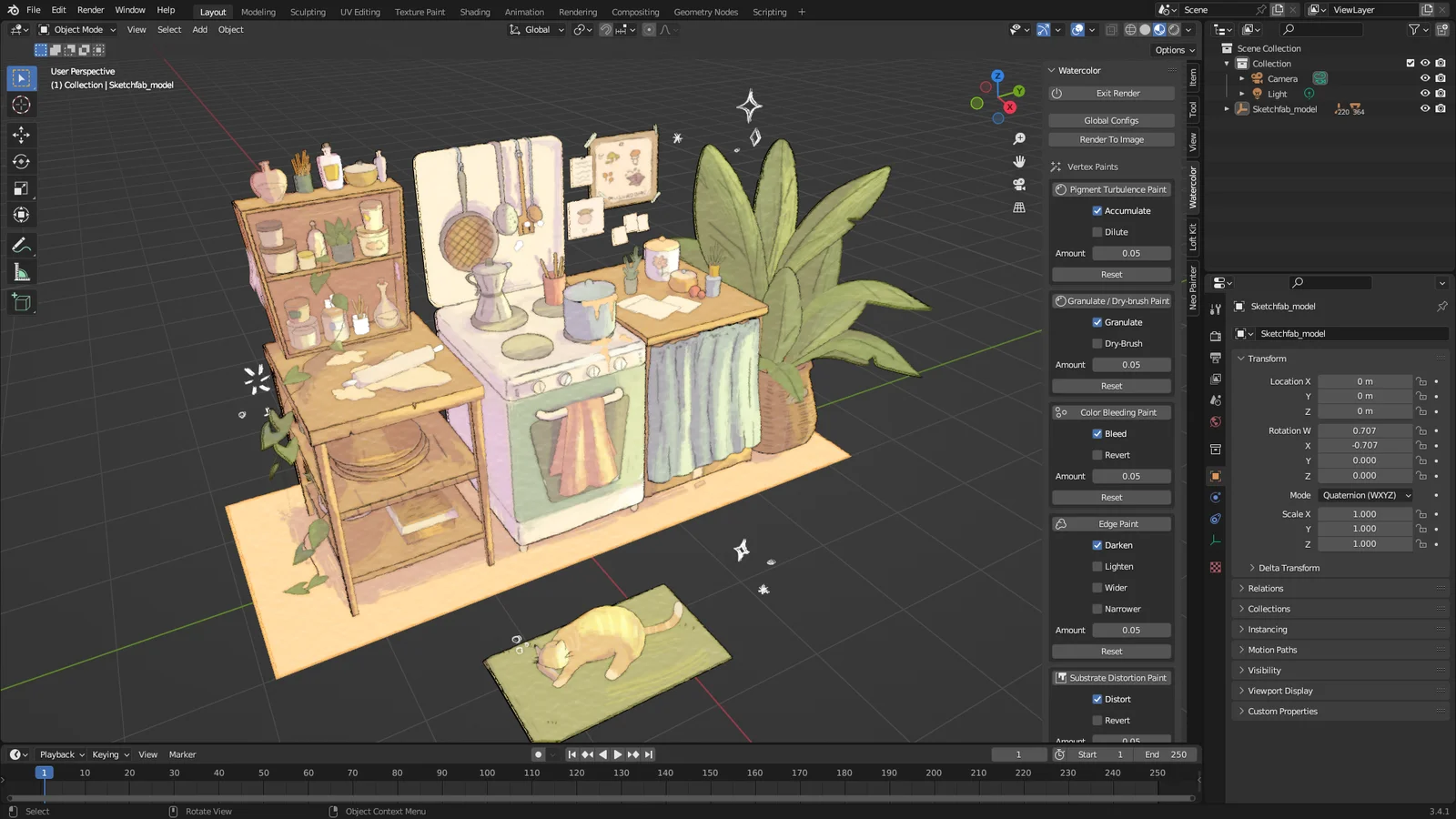 Watercolor Renderer screenshot 4
