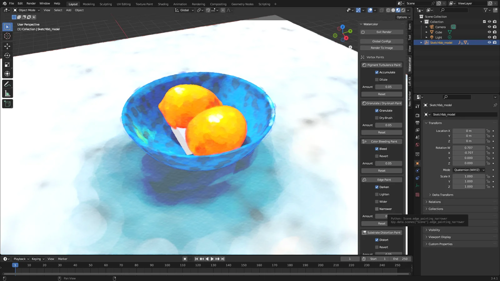 Watercolor Renderer screenshot 5