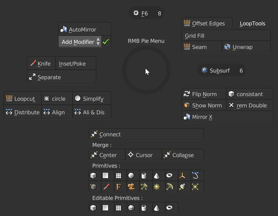 Wazou RMB Pie Menu screenshot 3