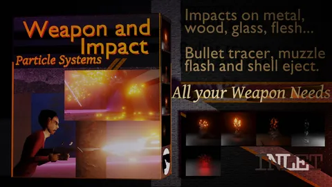 Weapon & Impact Particles - Blender geometry nodes