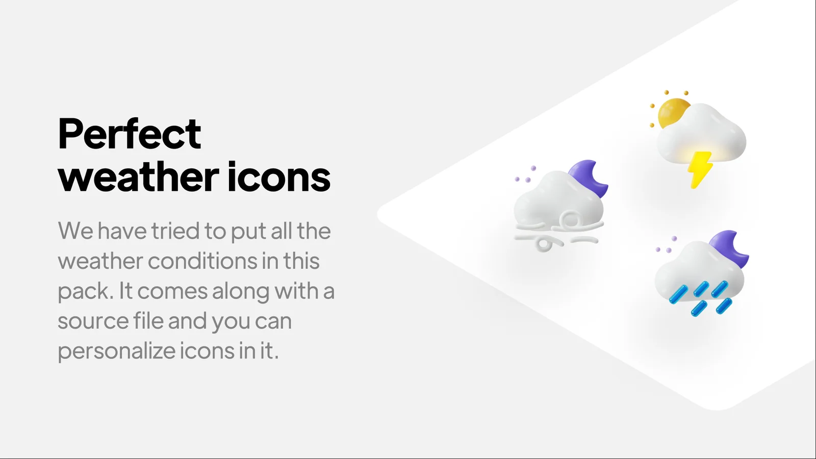 Weatherly 3D Icons screenshot 2