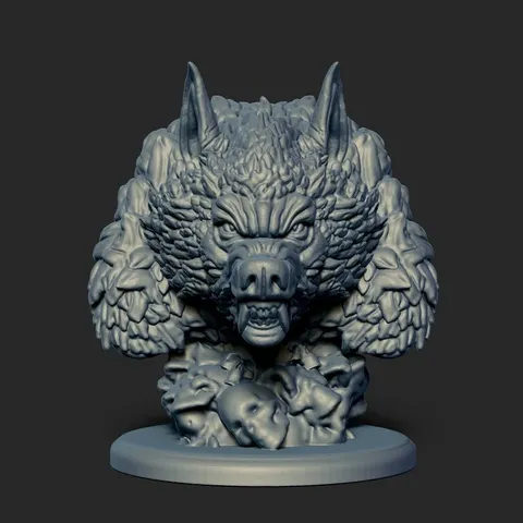 Werewolf Bust - Blender 3d models