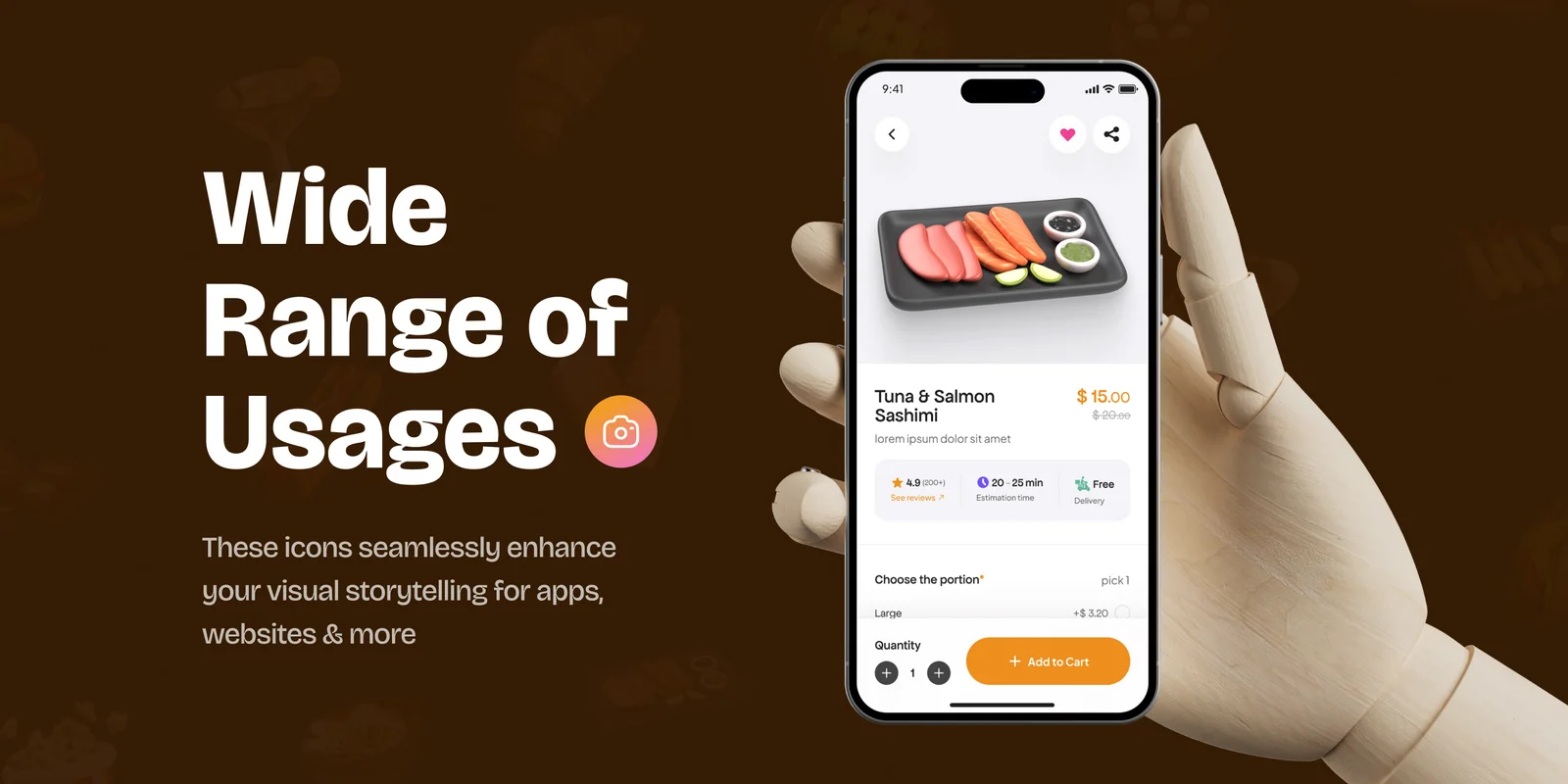 Western & Asian Foods 3D Icons screenshot 5