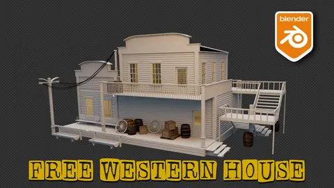 Western House - Blender 3d models