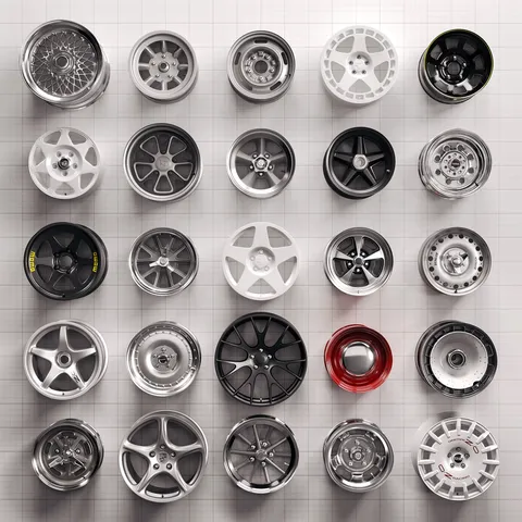 Wheel & Tire Collection - Blender 3d models