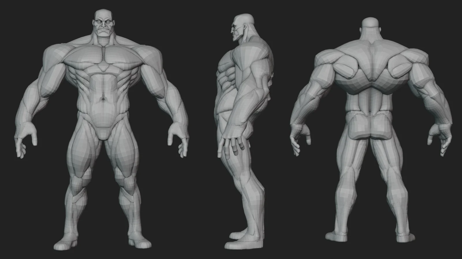 Wide Hero Anatomy Blockout screenshot 2