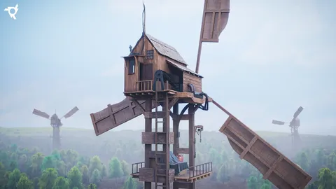 Windmill Scene - Blender scenes