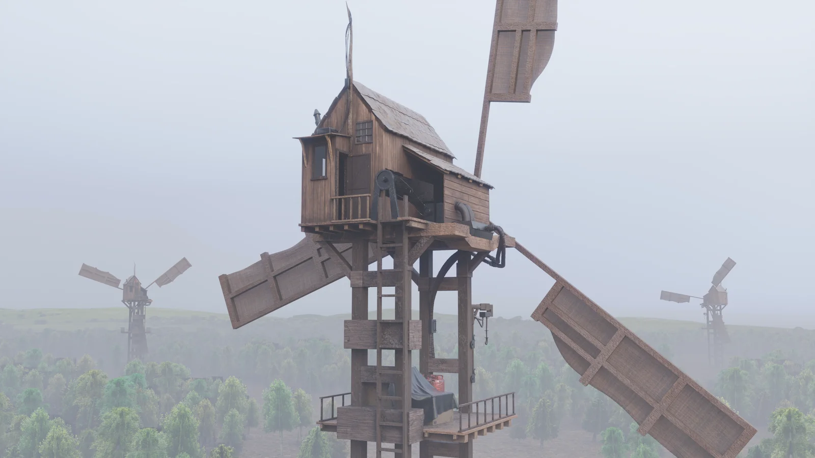 Windmill Scene screenshot 2