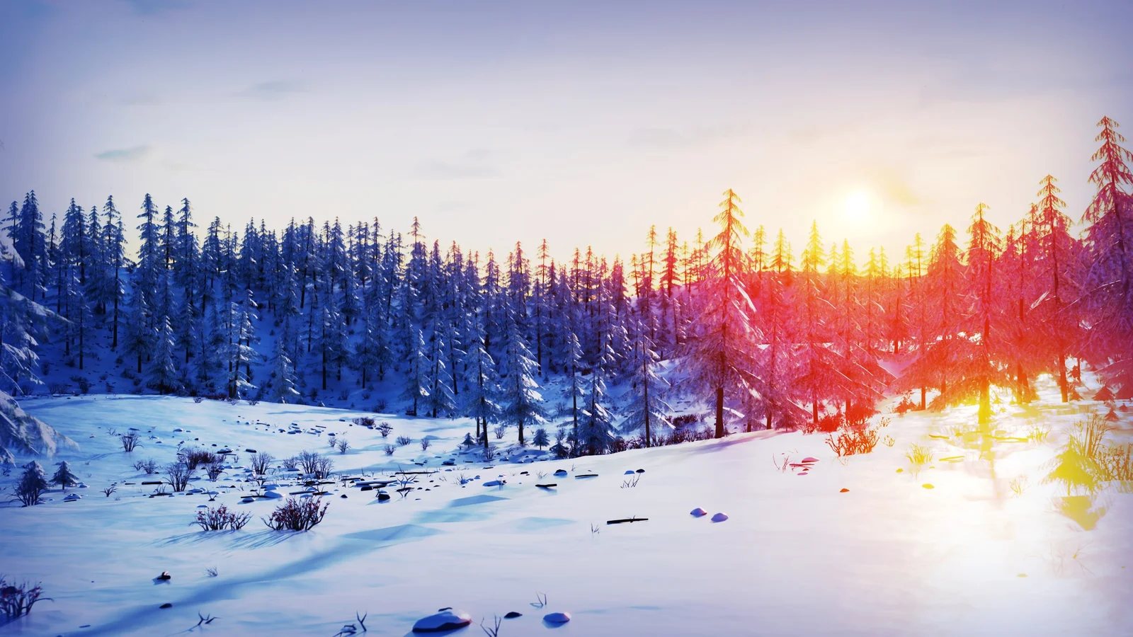 Winter Forest Environment screenshot 2