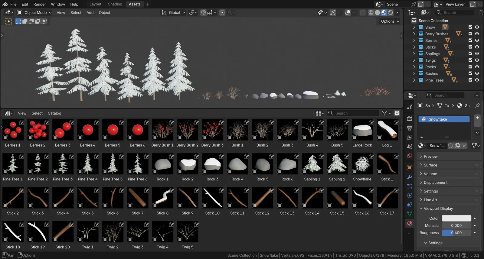 Winter Forest Environment screenshot 3