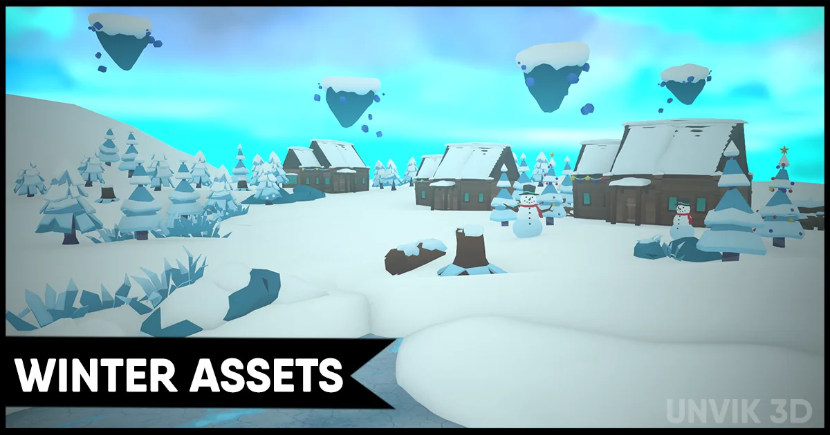 Winter Lowpoly Assets screenshot 2