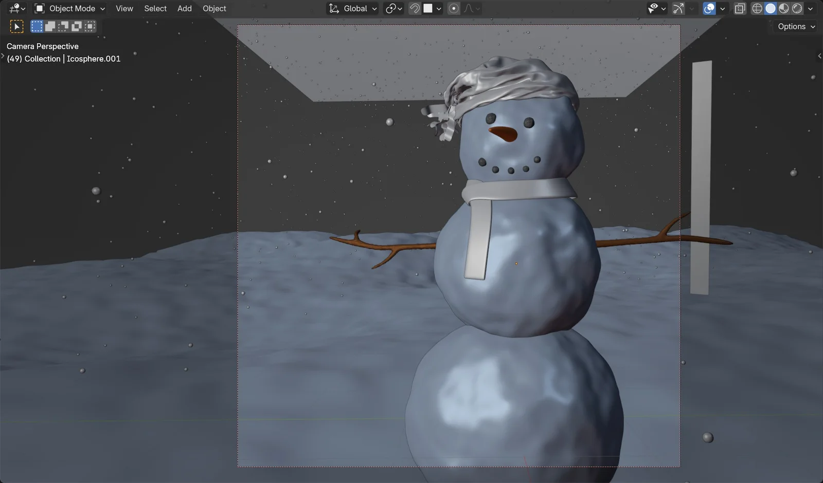 Winter Snowman Scene screenshot 3
