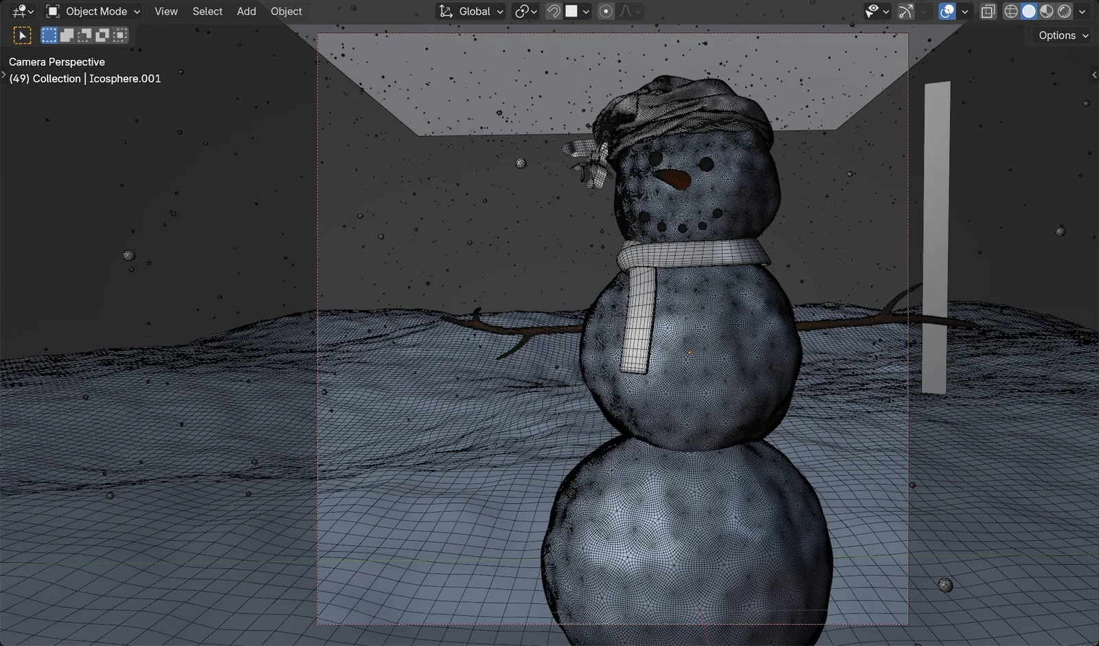 Winter Snowman Scene screenshot 4
