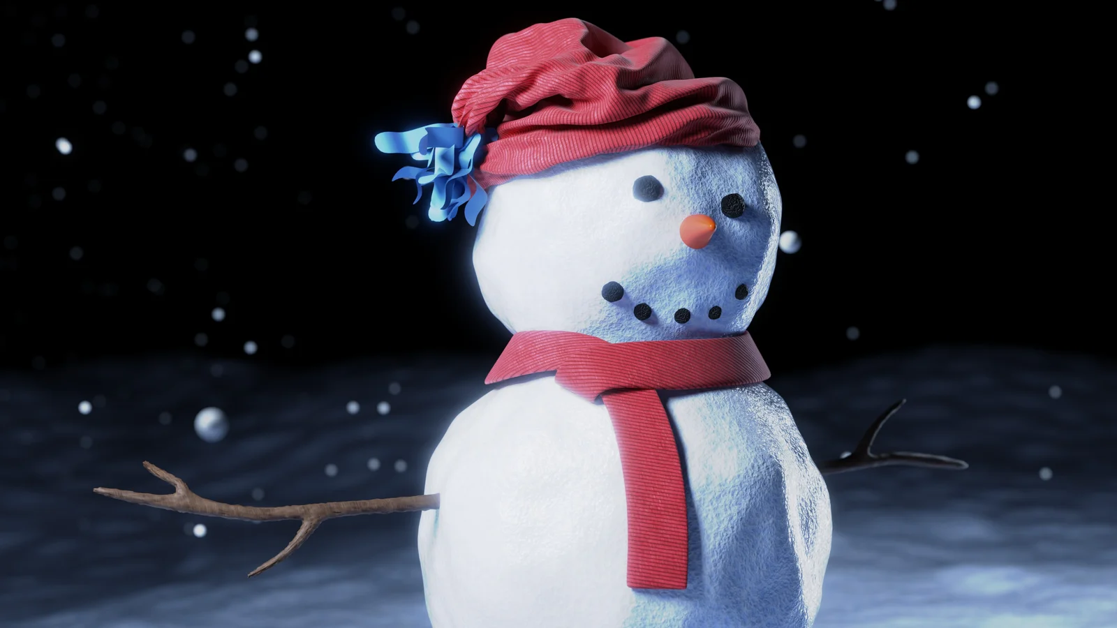 Winter Snowman Scene screenshot 5