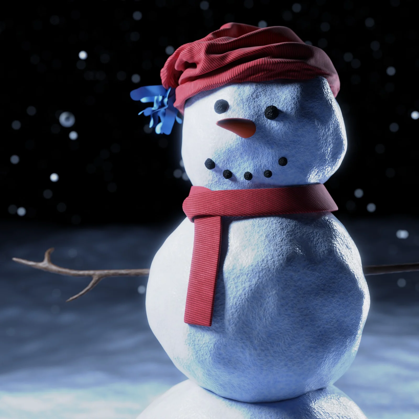 Winter Snowman Scene screenshot 6