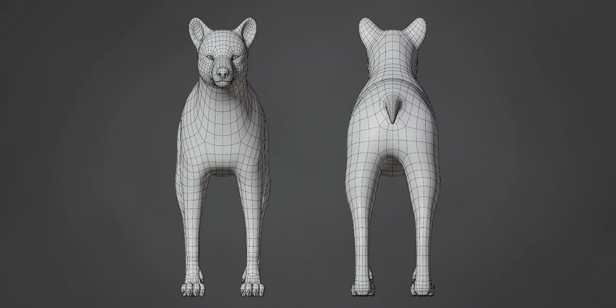 Wolf Base Mesh screenshot 3