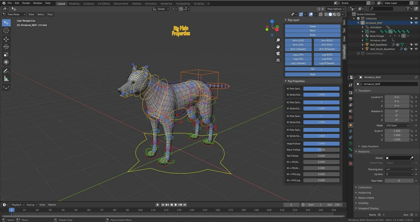 Wolf Base Mesh screenshot 7
