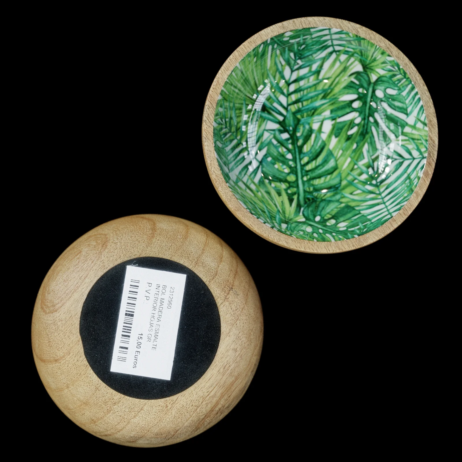 Wood Monstera Bowl Set screenshot 2