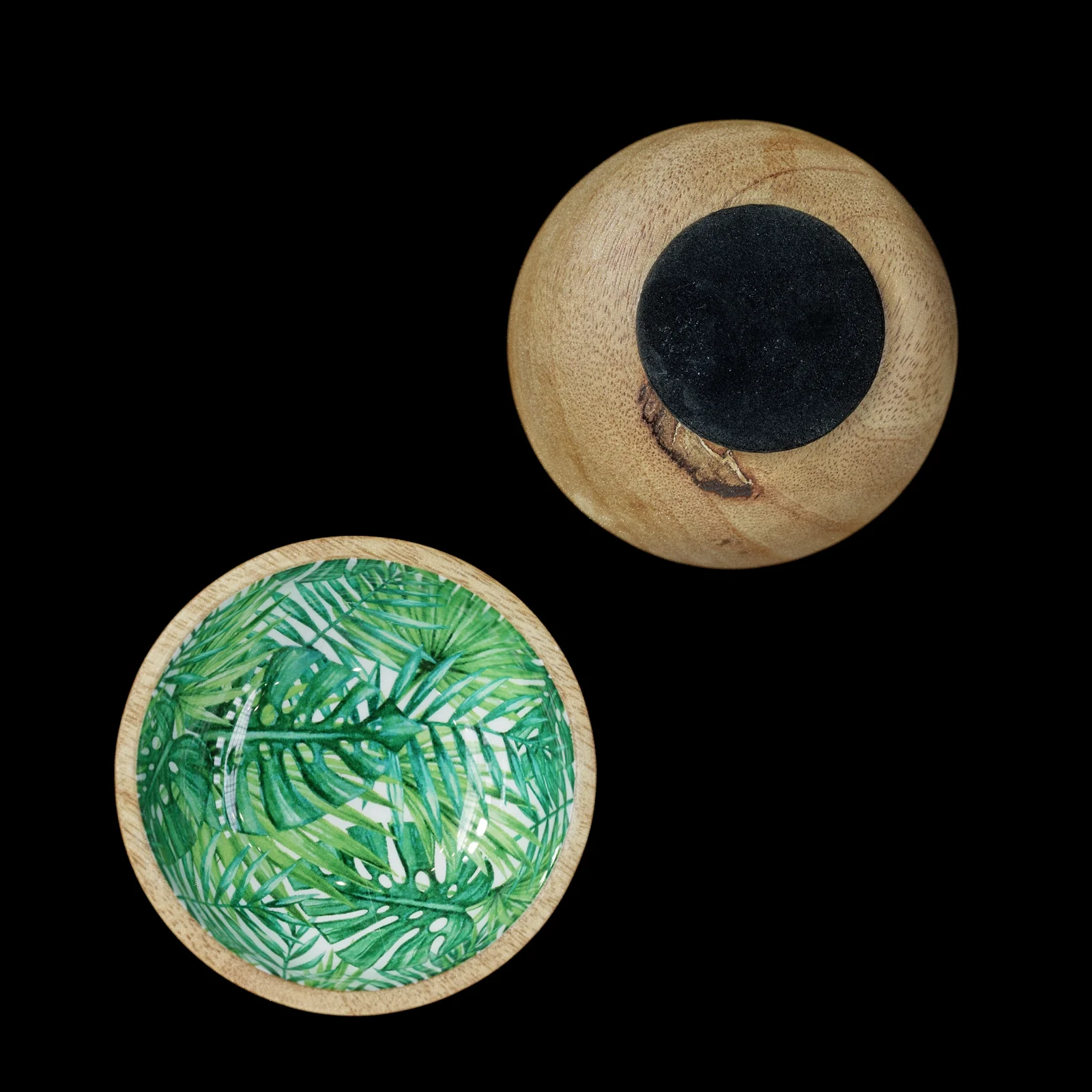 Wood Monstera Bowl Set screenshot 6