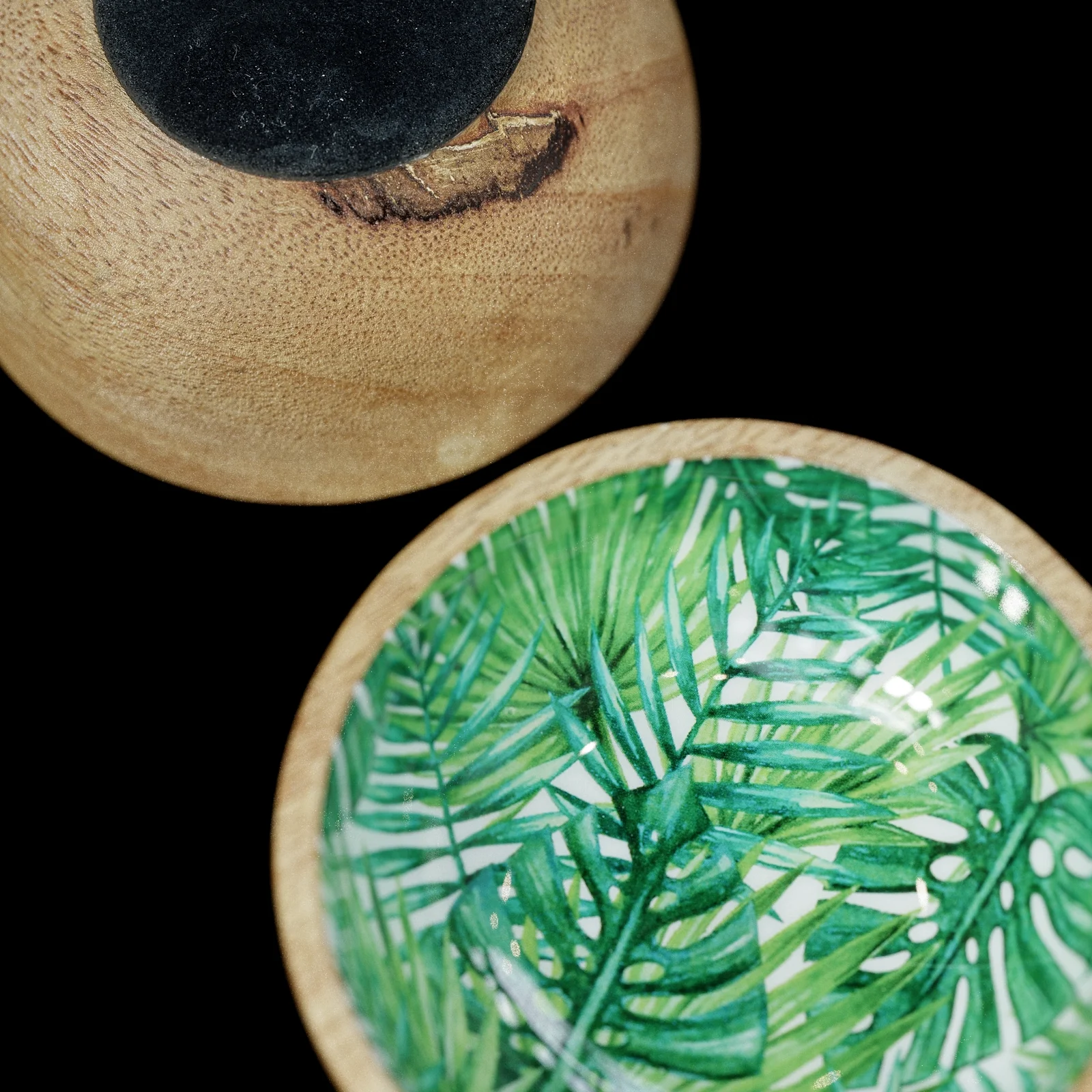 Wood Monstera Bowl Set screenshot 8