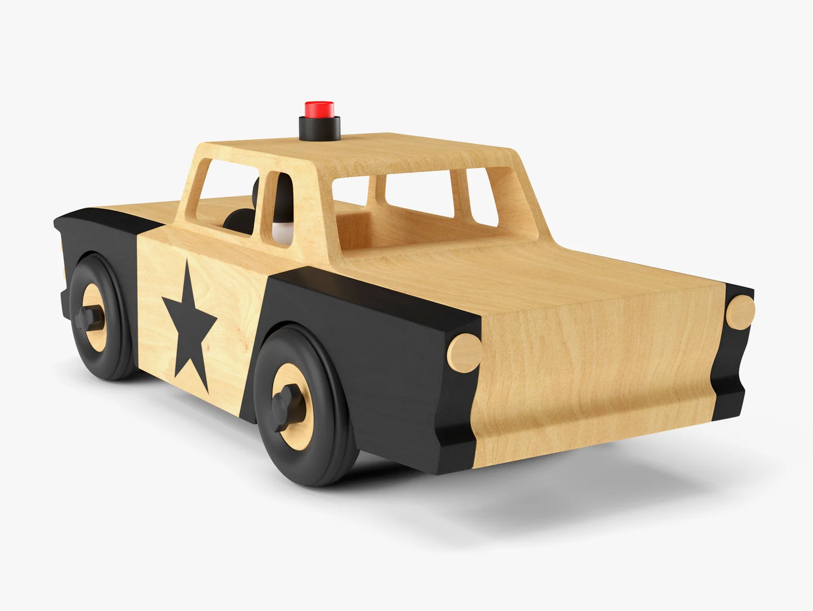 Wooden Toy Police Car screenshot 4