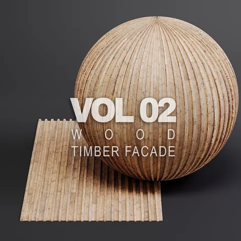 Wood Facades Vol 02 - Blender textures & materials