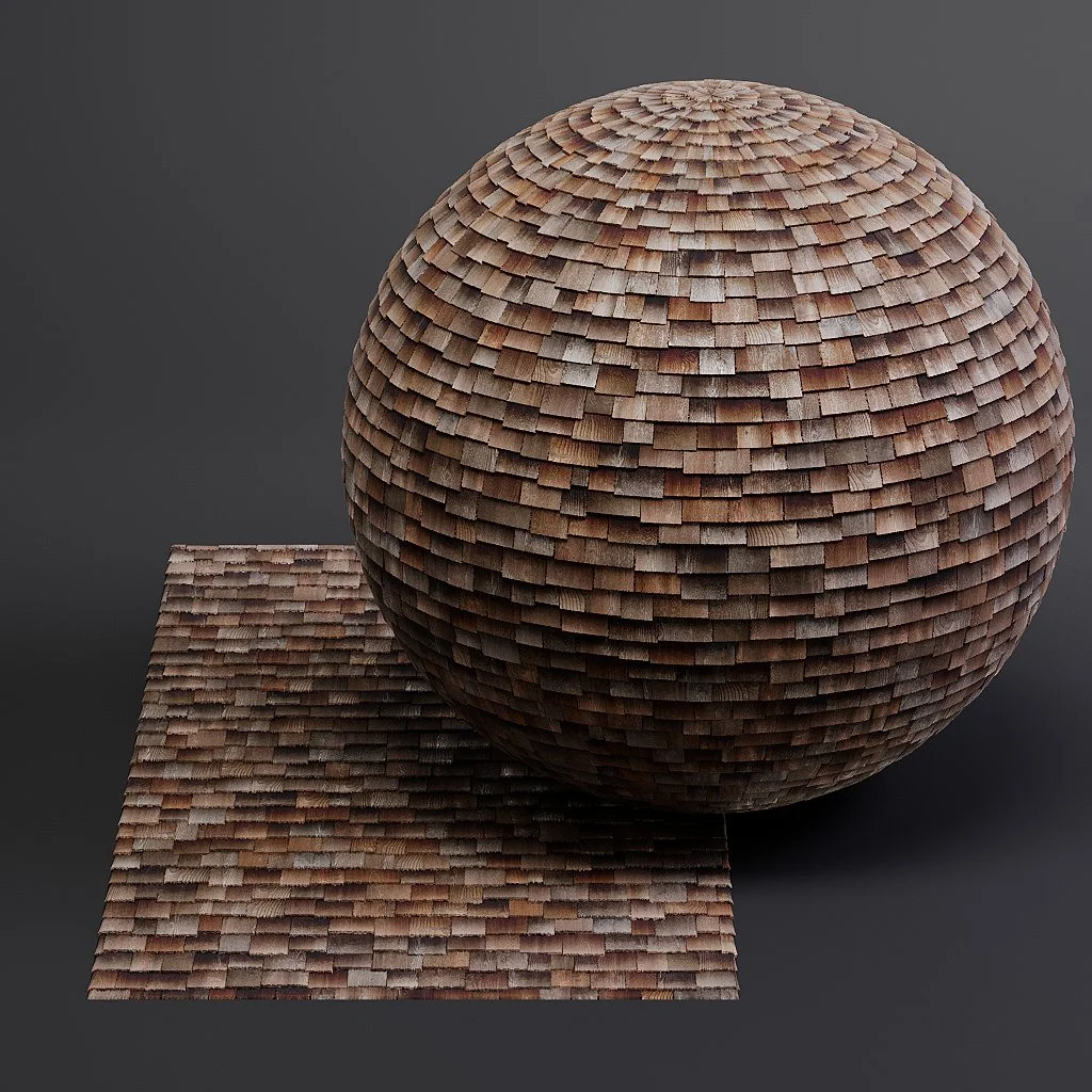 Wood Shingles PBR Materials screenshot 2
