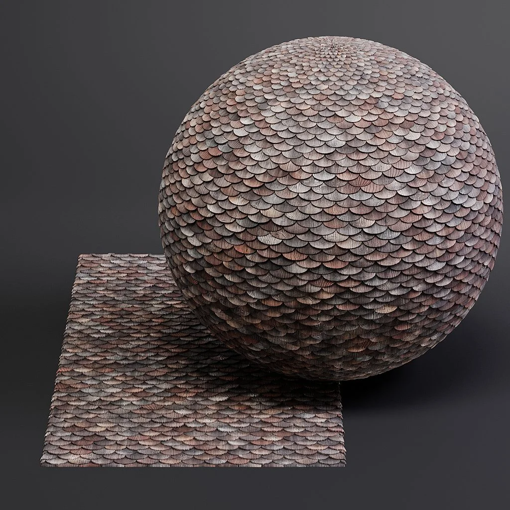 Wood Shingles PBR Materials screenshot 3