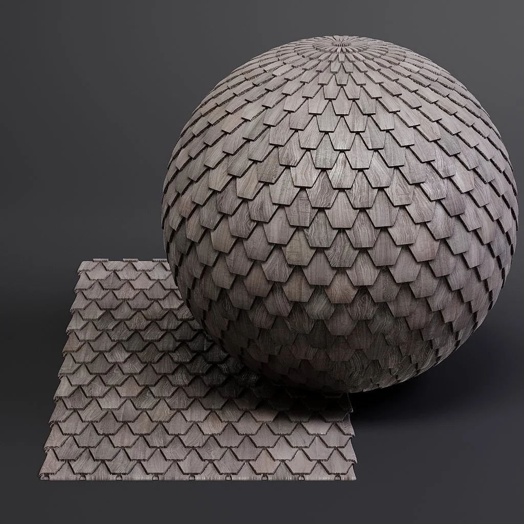 Wood Shingles PBR Materials screenshot 4