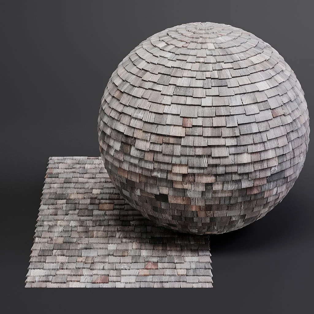 Wood Shingles PBR Materials screenshot 5