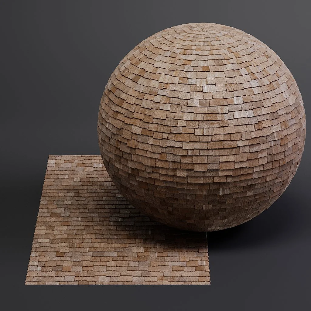 Wood Shingles PBR Materials screenshot 7