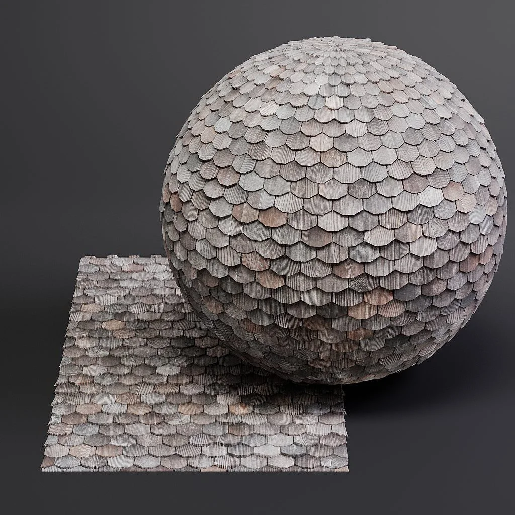 Wood Shingles PBR Materials screenshot 8