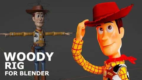 Woody Rig - Blender 3d models