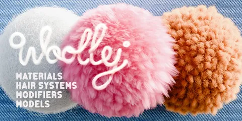 Woolly Tools & Shaders - Blender geometry nodes